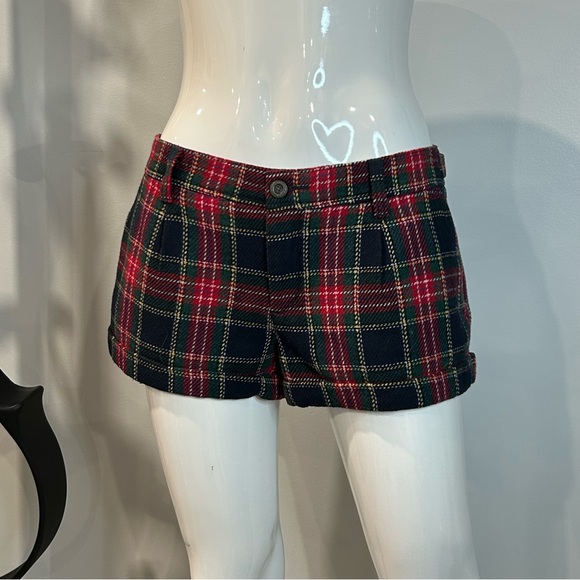 Abercrombie & Fitch Tartan Trouser Shorts - Picture 3 of 11